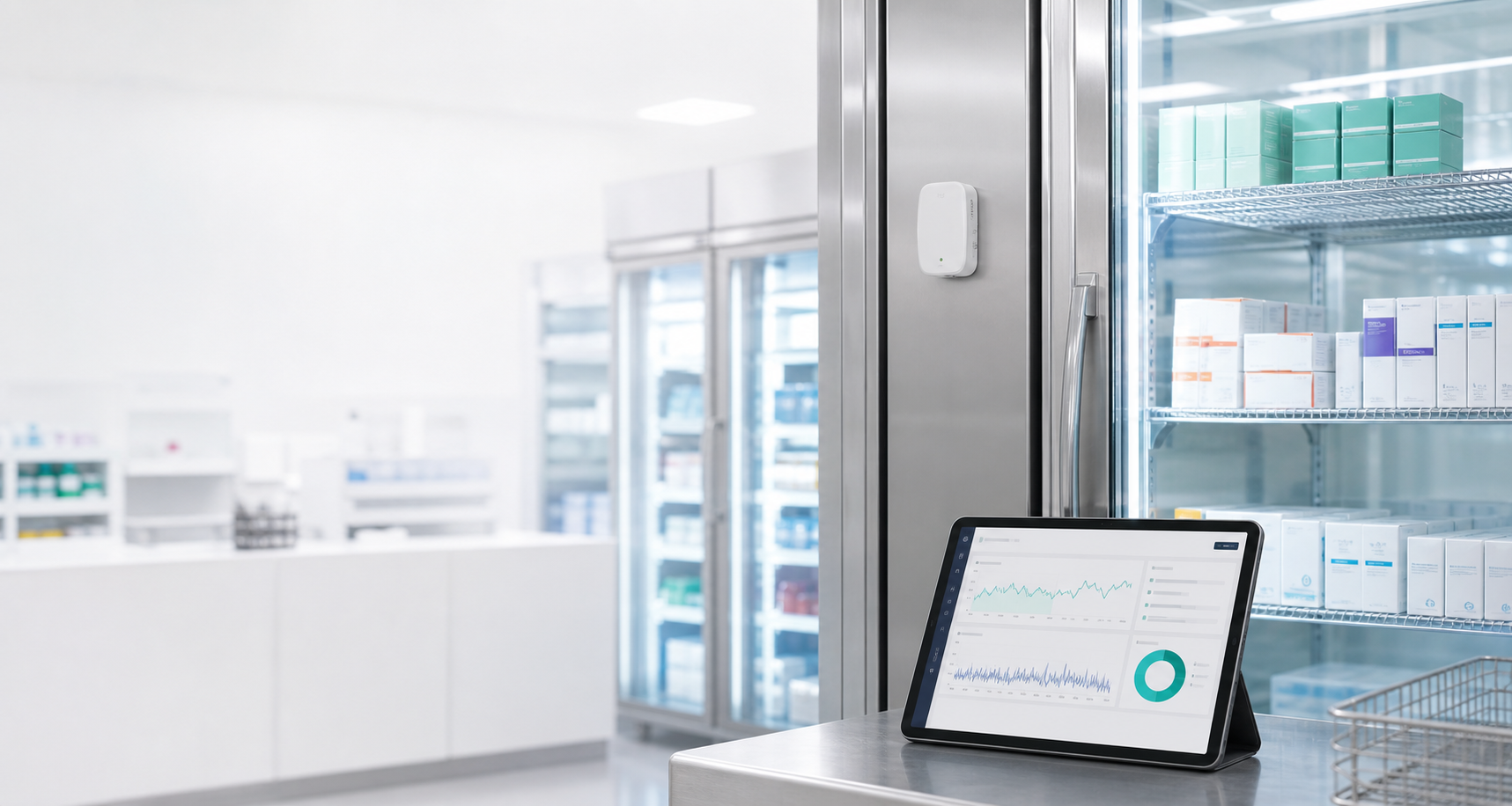 Cold storage monitoring with a dashboard and sensor